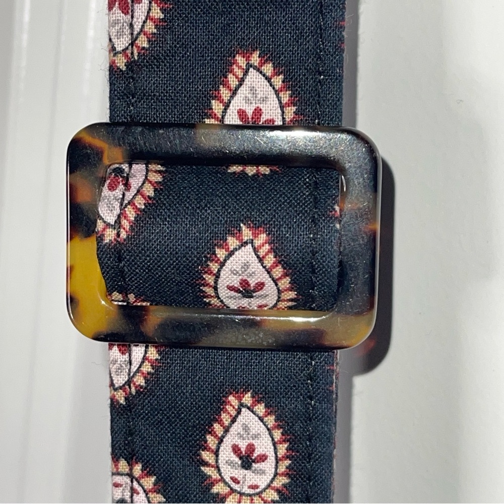 Vera Bradley Hipster Crossbody Retired Classic Black Paisley Pattern Quilted - Picture 3 of 13
